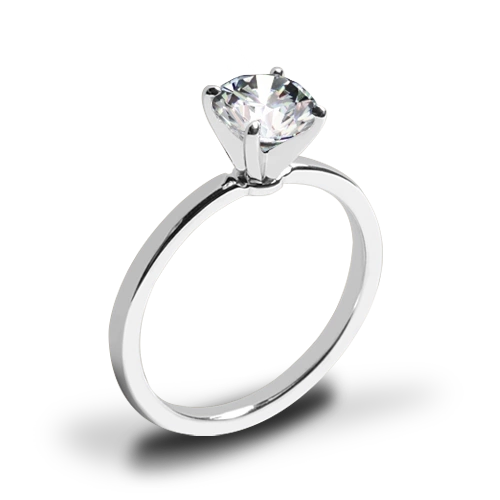 Timeless 4 Prong Solitaire Engagement Ring