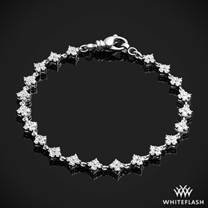 Four Stone Clover Diamond Tennis Bracelet