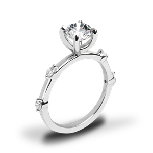 Valoria Spaced Diamond Engagement Ring