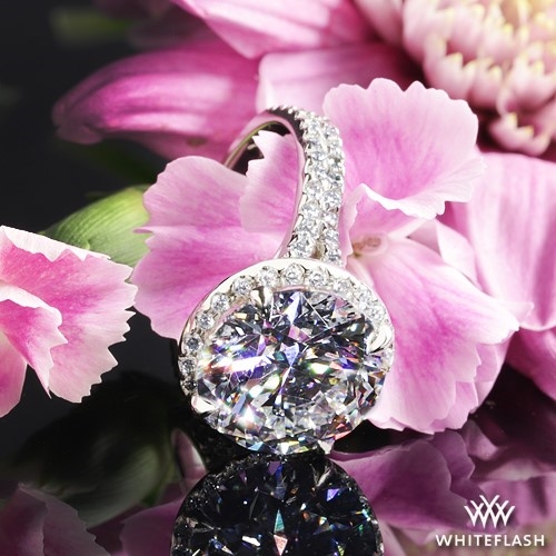 Platinum Park Avenue Diamond Engagement Ring