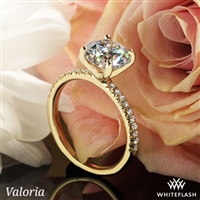Valoria Petite Pave Diamond Engagement Ring