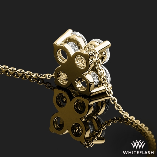 Four Stone Clover Diamond Pendant | 8045