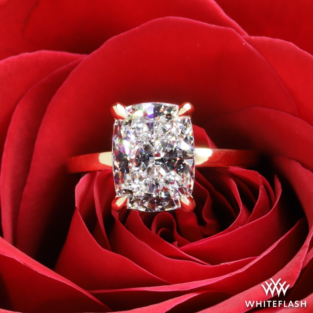 18k Yellow Gold Timeless 4 Prong Solitaire Engagement Ring