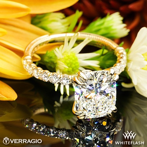 14k Yellow Gold Verragio V-950-R2.0 Renaissance Diamond Engagement Ring