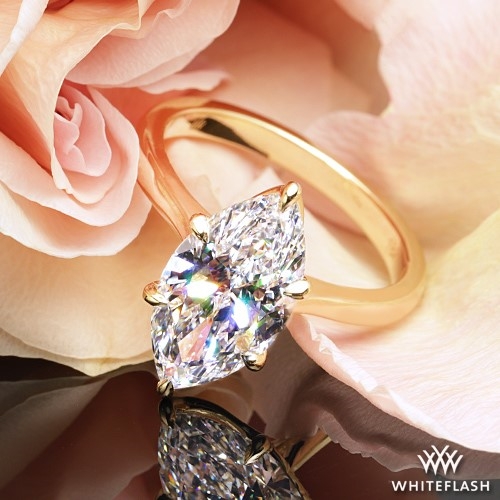Semi-Custom Legato Sleek Line Solitaire Engagement Ring