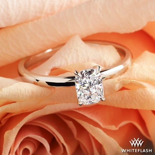 Platinum Semi Custom Promettre Solitaire Engagement Ring