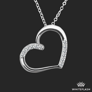 Diamond Detail Heart Pendant
