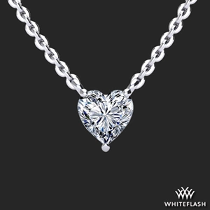 Solitaire Heart Diamond Pendant