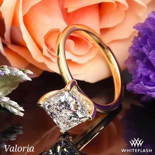 Valoria Hidden Halo Solitaire Engagement Ring