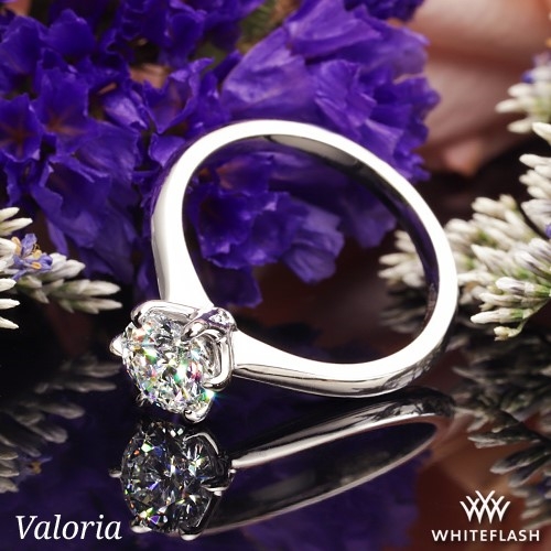 Valoria Petite Six Prong Solitaire Engagement Ring
