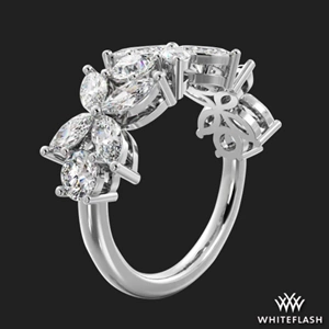 Flowers of Marquise Diamond Anniversary Ring