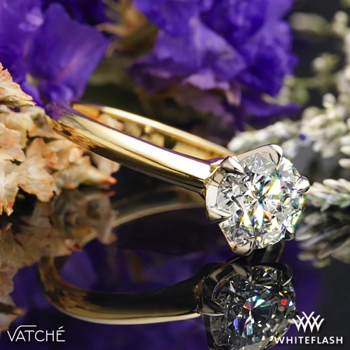 18k Yellow Gold Vatche U-113 6-Prong Solitaire Engagement Ring