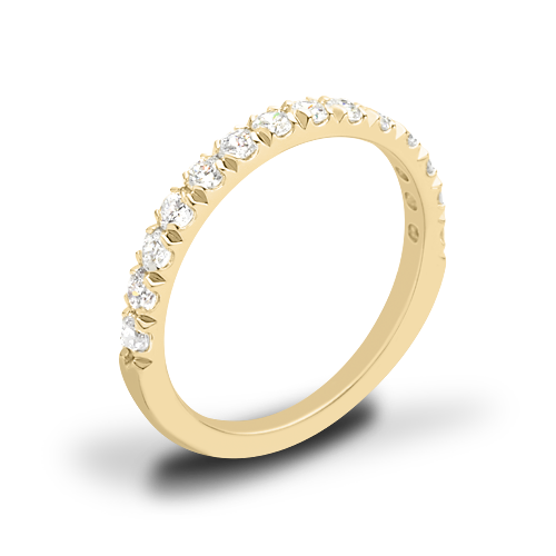Valoria French-Set Diamond Wedding Ring