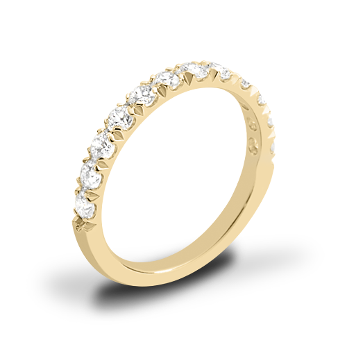 Valoria French-Set Diamond Wedding Ring