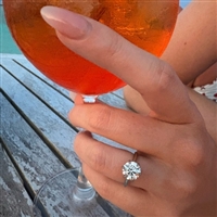 Valoria Petite Six Prong Solitaire Engagement Ring