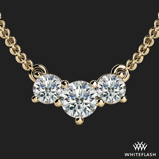 Three Stone Diamond Pendant