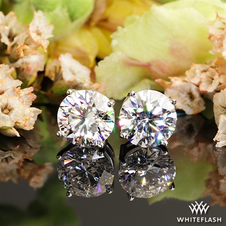 4 Prong Classic Diamond Earrings