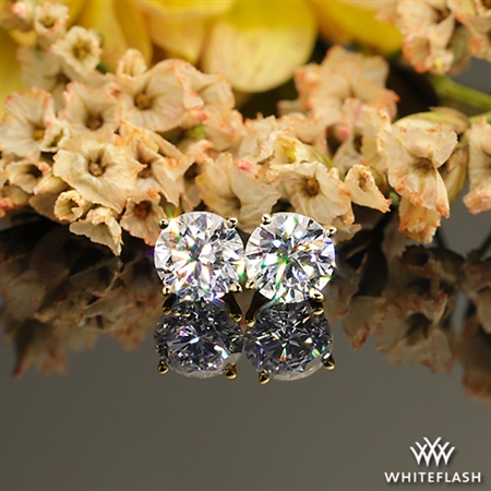 4 Prong Classic Diamond Earrings
