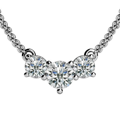 Three Stone Diamond Pendant