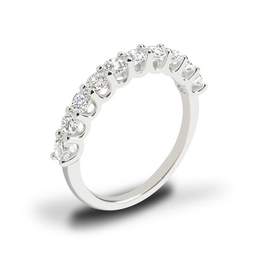 Valoria U-Prong Diamond Wedding Ring