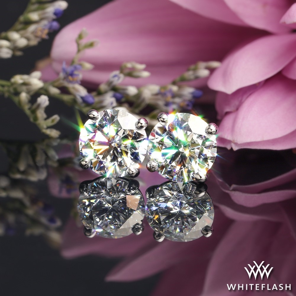 14k White Gold 4 prong 