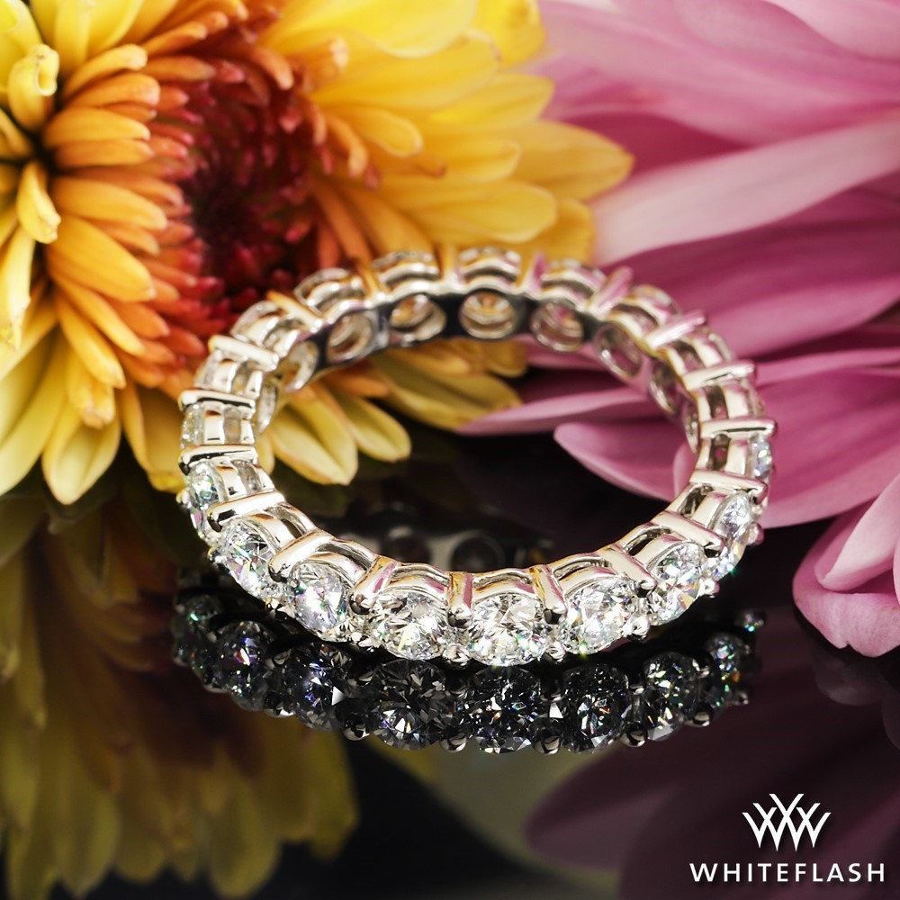 Platinum Custom Open Basket Eternity Band