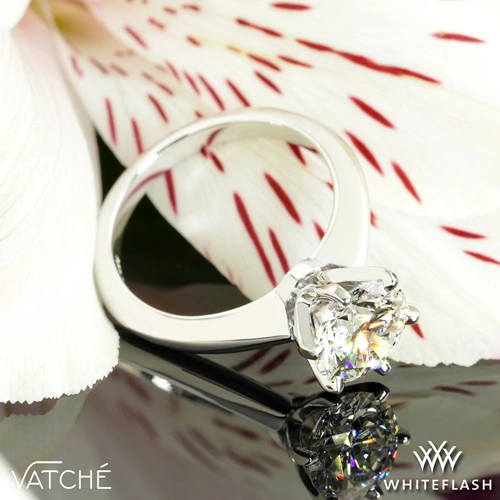 Platinum Vatche U-113 6-Prong Solitaire Engagement Ring