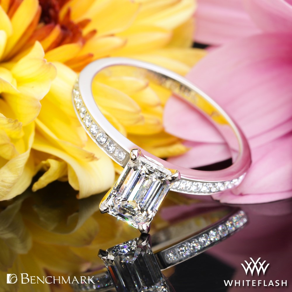 Benchmark LCP1 Small Pave Diamond Engagement Ring