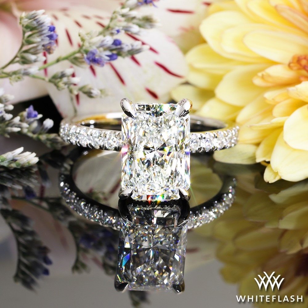 Platinum Custom Pave Diamond Ring