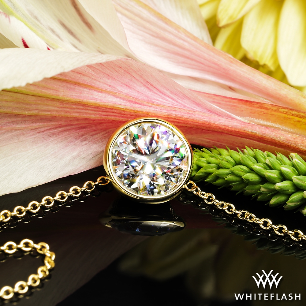 18k Yellow Gold Lucky Diamond Pendant (Setting Only)