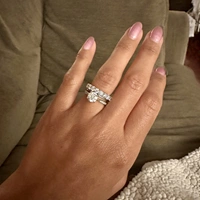 Annette's U-Prong Eternity Diamond Wedding Ring