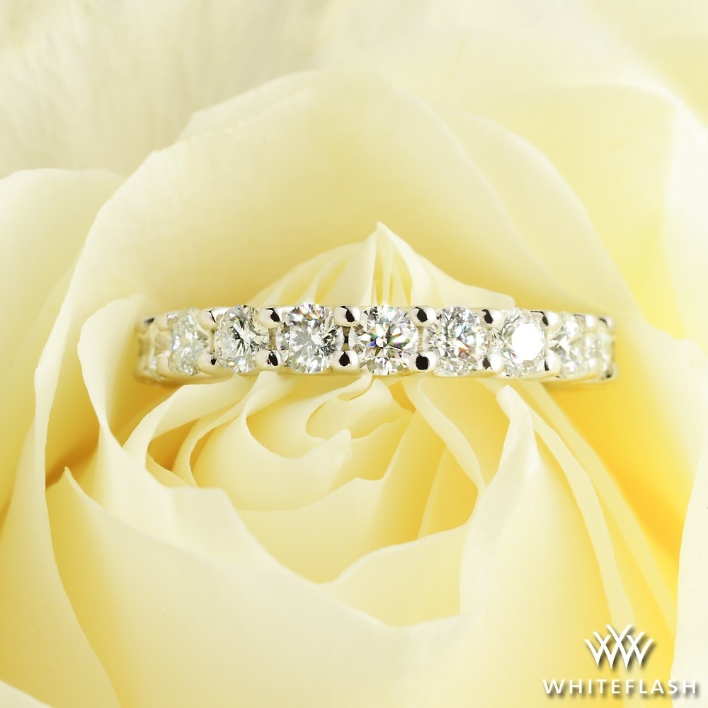 2.00ctw Platinum Annette's U-Prong Eternity Diamond Wedding Ring