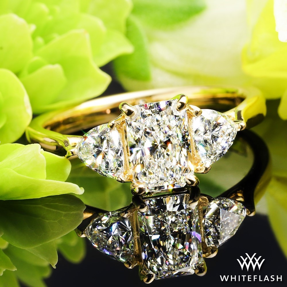 Custom Three Stone Engagement Ring