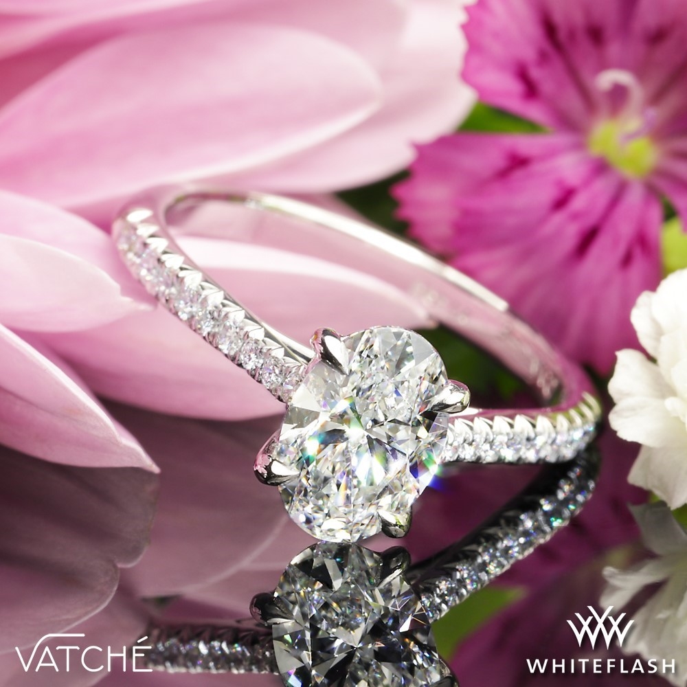 Platinum Semi Custom Vatche Melody Engagement Ring