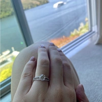 Ritani 1RZ2488 Double French-Set V Diamond Engagement Ring