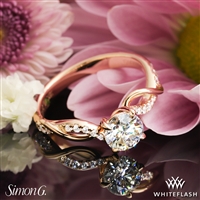 Simon G. MR2526 Fabled Crisscross Diamond Engagement Ring