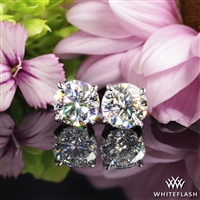 4 Prong Basket Diamond Earrings