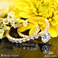 Benchmark SP4 Shared-Prong Diamond Wedding Set
