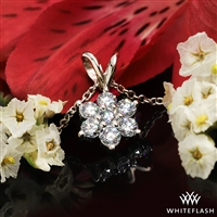 Flower Cluster Diamond Pendant