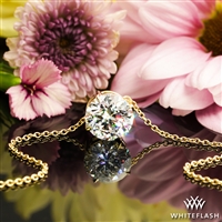 Four-Prong Slide Diamond Pendant