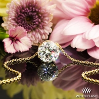 Four-Prong Slide Diamond Pendant