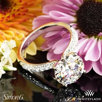 Simon G. TR431 Caviar Diamond Engagement Ring