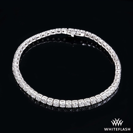 2.31ctw 14k White Gold Four-Prong Timeless Diamond Tennis Bracelet