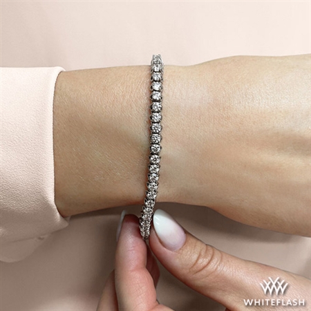 X-Prong Diamond Tennis Bracelet