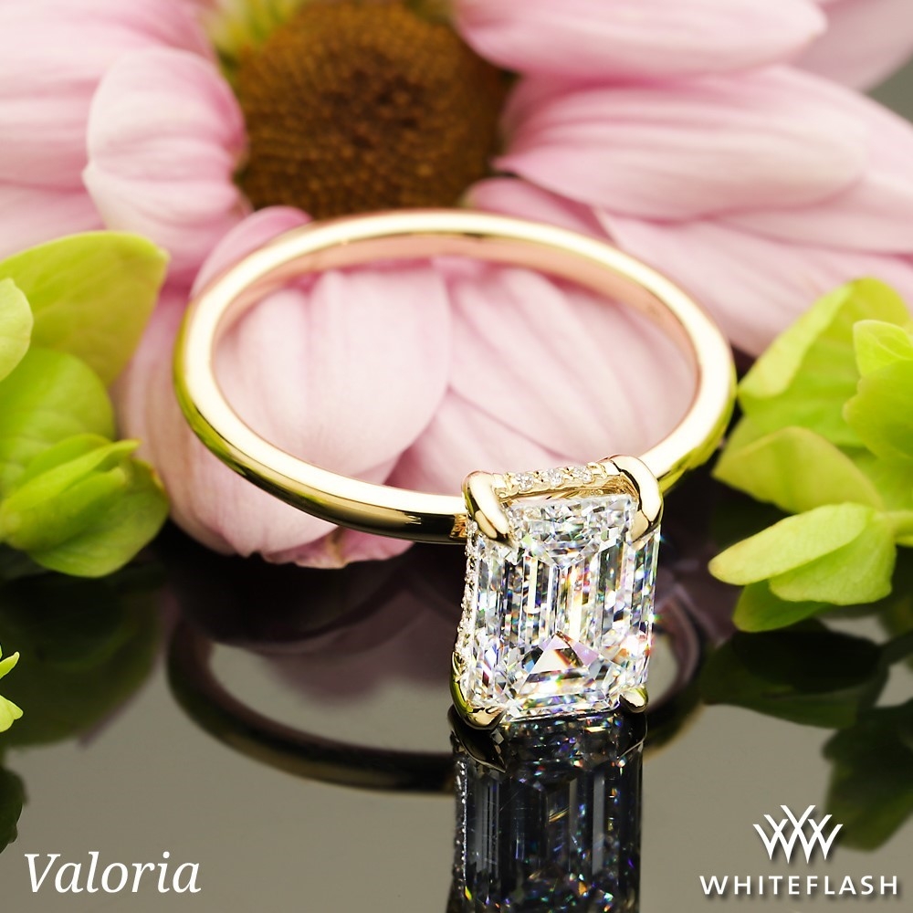 Valoria Hidden Halo Solitaire Engagement Ring