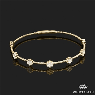 Flexible Flower Diamond Bangle