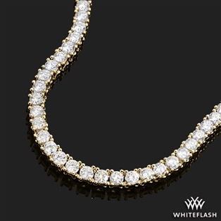 Classic Straight Diamond Tennis Necklace