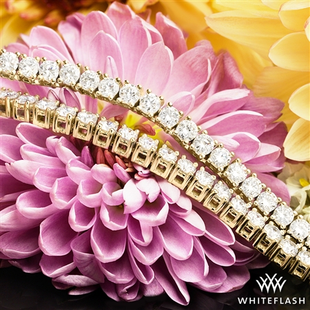 Classic Straight Diamond Tennis Necklace