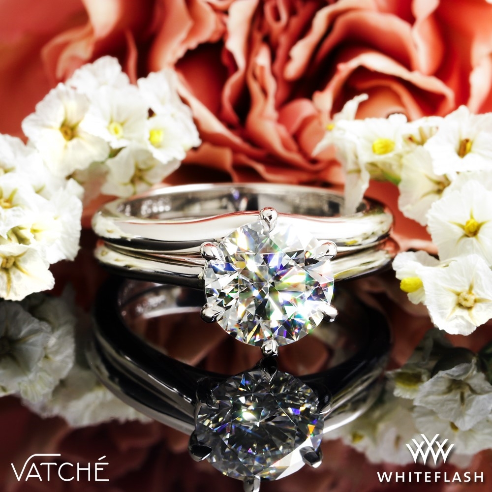 Platinum Vatche 1513 Felicity Solitaire Wedding Set