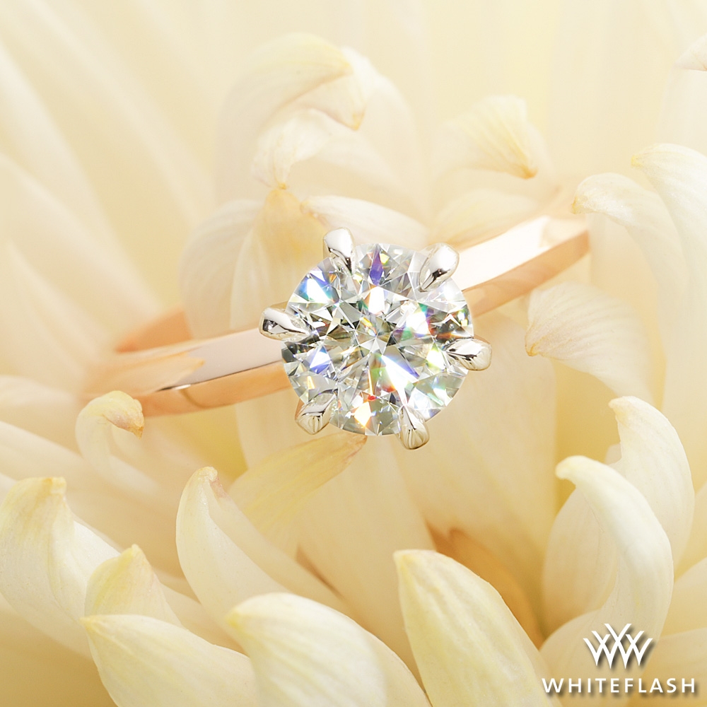 Knife-Edge Solitaire Engagement Ring